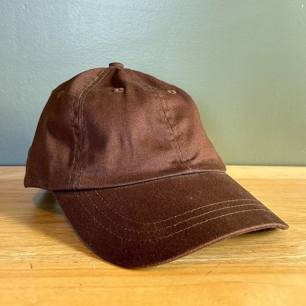 Blank Brown Adjustable Strapback Dad Hat